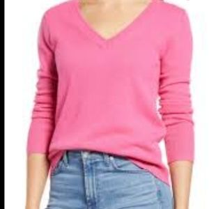 Lily Pulitzer V neck pink sweater pullover